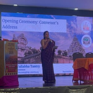 Convenor Vallabha Tantry addressing the attendees